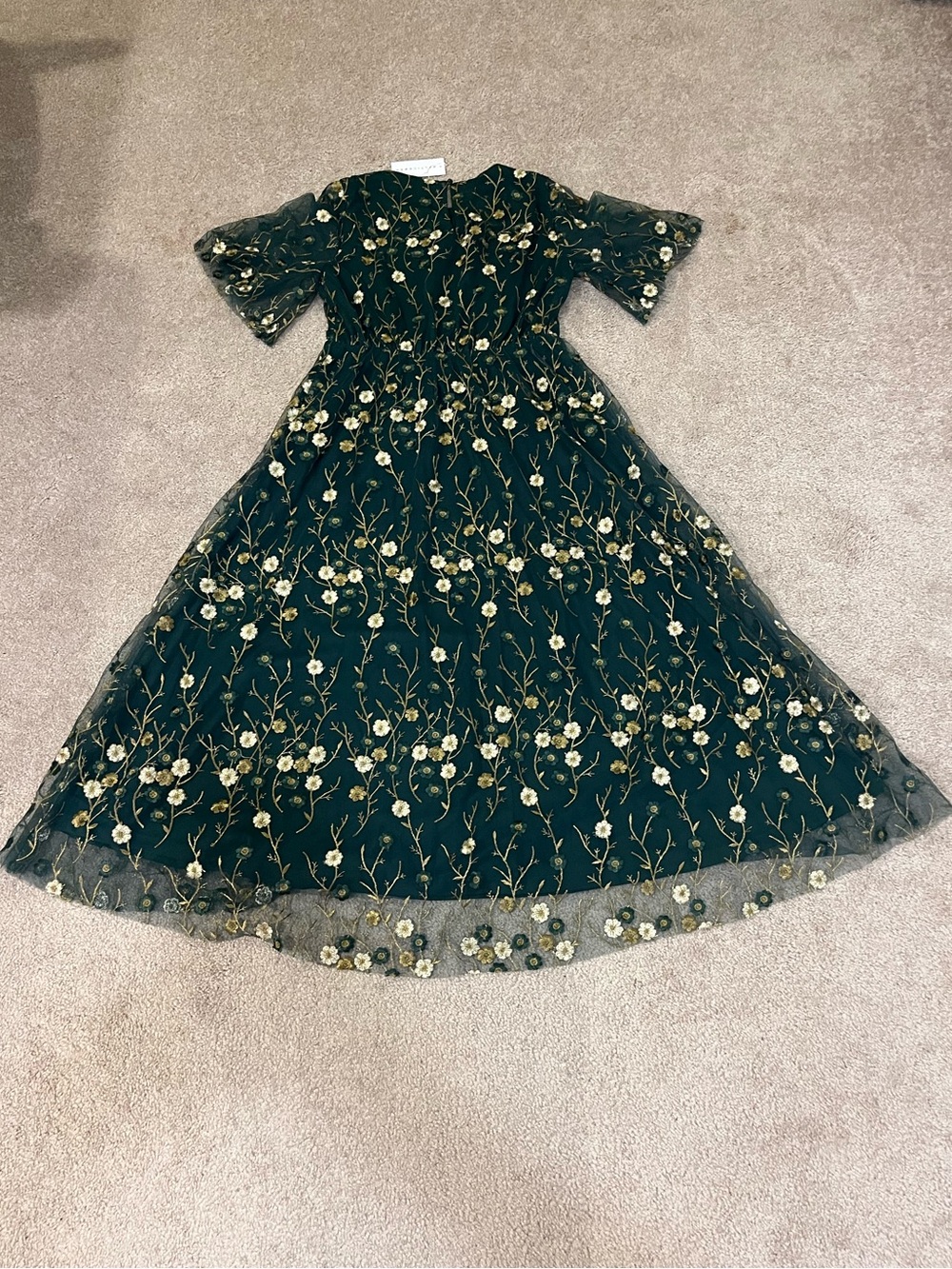Baltic Born Arabella Floral Embroidered Tulle Maxi Dress - Picture 15 of 15